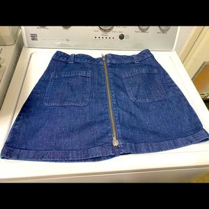 Madewell denim skirt
